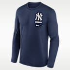 New York Yankees 2-Hit Legend Men's Nike Dri-FIT MLB Long-Sleeve T-Shirt