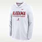 Alabama Sideline Men's Nike Dri-FIT College Long-Sleeve Hooded Top
