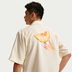 나이키 SB 반팔 버튼업 스케이트보딩 탑