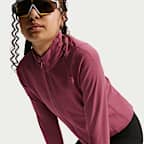 Nike Mavn Dri-FIT Fitted langermet overdel med glidelås til jente