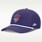 Gorra universitaria Nike ajustable para hombre Clemson Legacy Basketball Rope Rise