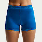 NikeSKIMS gutteshorts i skinnende sateng med mellomhøyt liv (5 cm) og snøring til dame