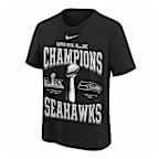 Seattle Seahawks Super Bowl LX Champions Replica Locker Room Big Kids' Nike NFL T-Shirt