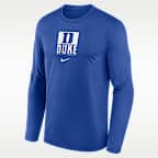 Duke Courtside Men's Nike Dri-FIT College Long-Sleeve T-Shirt