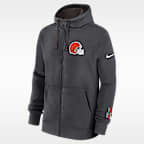 Cleveland Browns Playbook Page Club Men's Nike NFL Full-Zip Hoodie