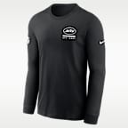 New York Jets Sideline Team Issue Men's Nike Dri-FIT NFL Long-Sleeve T-Shirt