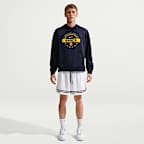 MAGLIA A MANICA LUNGA CON CAPPUCCIO FC Barcelona 24 M PRACTICE FLEECE HD