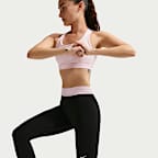 Nike Pro leggings i full lengde med mellomhøyt liv til dame
