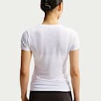 Top a manica corta NikeSKIMS Performance in misto cotone – Donna