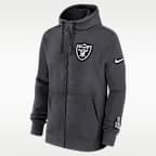 Las Vegas Raiders Playbook Page Club Men's Nike NFL Full-Zip Hoodie