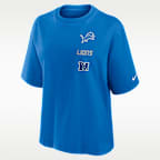 Detroit Lions Primetime Premium Essential Boxy Women's Nike NFL T-Shirt