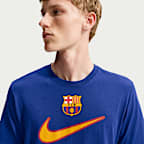 Playera de futbol Nike para hombre FC Barcelona Swoosh