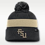 Gorro con dobladillo universitario Nike para hombre Florida State Peak