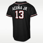 Ronald AcuÒa Jr. Atlanta Braves Big Kids' Nike MLB Replica Fashion Jersey