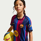 F.C. Barcelona 2026/27 Stadium Home Older Kids' Nike Dri-FIT Football Replica Shirt
