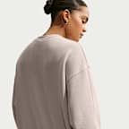Nike Studio Fleece mittelschweres Material Oversize-Rundhalsshirt (Damen)