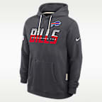 Sudadera con gorro sin cierre Nike Dri-FIT de la NFL para hombre Buffalo Bills Sideline Standard Issue