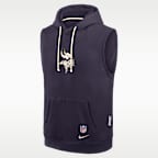 Minnesota Vikings Rivalries Collection Sideline Men's Nike Dri-FIT NFL Sleeveless Pullover Hoodie