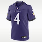 Zay Flowers Baltimore Ravens Men's Nike NFL Game Jersey