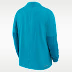 Playera universitaria Nike Dri-FIT de medio cierre para hombre Florida State