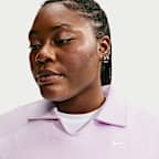 Nike Studio Fleece Medium Weight Women's Oversized Cropped Polo