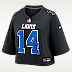 Amon-Ra St. Brown Detroit Lions Women's Nike NFL Cropped Tundra Game Jersey