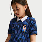 FFF 2026/27 Match Home Older Kids' Nike Aero-FIT Football Authentic Jersey