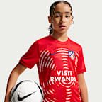 Atlético Madrid Home Older Kids' Nike Dri-FIT Football Pre-Match Top
