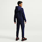 F.C. Barcelona Tech Fleece Older Kids' (Boys') Nike Football Full-Zip Hoodie