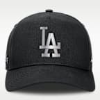 Gorra de rejilla Nike Dri-FIT de la MLB ajustable y con estructura en A-Frame para hombre Los Angeles Dodgers Rise
