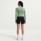 나이키 프로 여성 풀집 트레이닝 탑