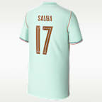 Jersey de fútbol Nike Dri-FIT para niños talla grande William Saliba France National Team 2026 Stadium Away