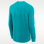 Miami Dolphins Team Issue Men's Nike Dri-FIT NFL Long-Sleeve T-Shirt