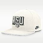 Gorra universitaria Nike Dri-FIT ajustable para hombre Michigan State Legacy Letter & Mascot Pro