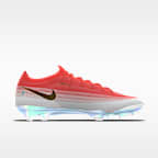 Tacos de futbol para terreno firme de corte low personalizados Nike Mercurial Vapor 17 Elite by Davo Salazar