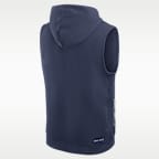 Seattle Mariners Authentic Collection Standard Issue Men's Nike Dri-FIT MLB Sleeveless Pullover Hoodie