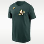 Playera Nike de la MLB para hombre Reggie Jackson Athletics Cooperstown Fuse