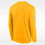Playera de manga larga Nike Dri-FIT de la NFL para hombre Pittsburgh Steelers Alt Legend Small Logo