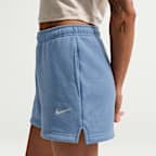 Shorts de tiro medio para mujer Nike Studio Fleece Medium Weight