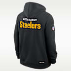 Pittsburgh Steelers Initial Home Sideline Men's Nike Dri-FIT NFL Pullover Hoodie