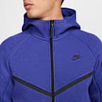 Chamarra Windrunner de tejido Fleece de cierre completo para hombre Nike Tech