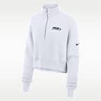 Seattle Seahawks Primetime Phoenix Women's Nike NFL Oversized Cropped 1/4-Zip Crew