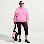 Sudadera con gorro sin cierre oversized para mujer Nike Studio Fleece Medium Weight