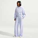 Pants de tiro medio y pierna amplia para mujer Nike Studio Fleece Medium Weight
