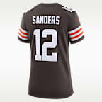 Shedeur Sanders Cleveland Browns 2025 NFL Draft Women’s Nike NFL Game Jersey