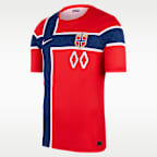 Norway 2026/27 Match Home Men's Nike Aero-FIT Soccer Authentic Custom Jersey By You