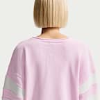 나이키 스포츠웨어 클럽 플리스 여성 오버사이즈 브이넥 스웻셔츠