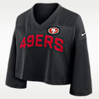San Francisco 49ers Wide Receiver Jersey Fashion Women's Nike Dri-FIT NFL Cropped Top