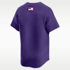 Jersey de béisbol universitario Nike Limited para hombre LSU Wordmark