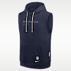 Sudadera con gorro sin cierre sin mangas Nike Dri-FIT de la NFL para hombre Denver Broncos Sideline